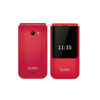 Téléphone mobile pliable double SIM Linux 2,4'' pour seniors avec fonction SOS et appareil photo 0,3MP - Prix bas Chine