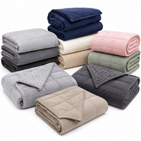 Couverture lourde en coton certifié Oeko-Tex pour l'hiver de nombreuses couleurs disponibles Technique tissée Utilisation de voyage certifiée CE
