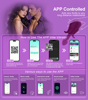 Octopus Jump Egg, Dispositif de plaisir féminin auto-stimulant, Jouet sexuel à détection de vibration avec application et fixation