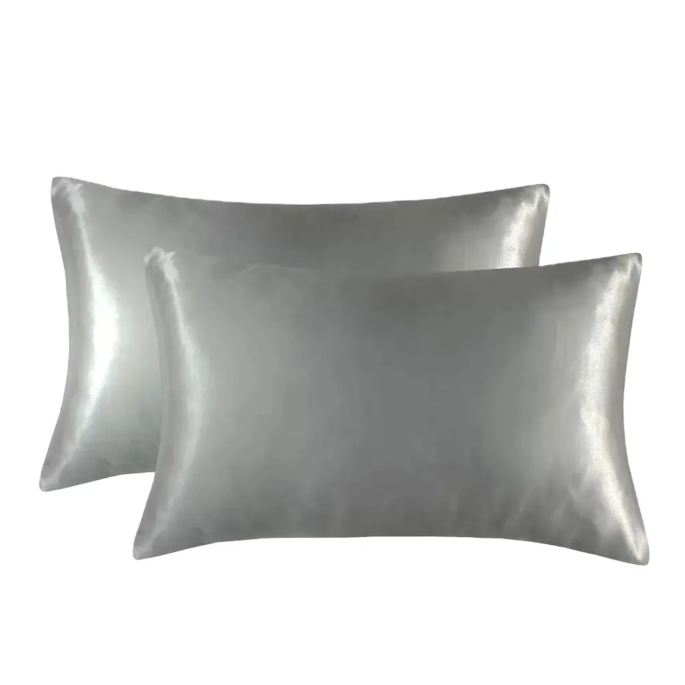 High Quality Throw Pillow Set of 2 with Envelope Closure satin pillowcase set