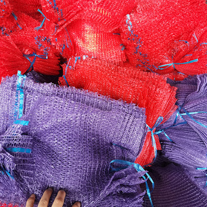 Dây kéo PP hình ống vải Trái Cây Rau dệt kim lưới Mono <span class=keywords><strong>raschel</strong></span> lưới túi cuộn với chuỗi Tie - Product Image 2