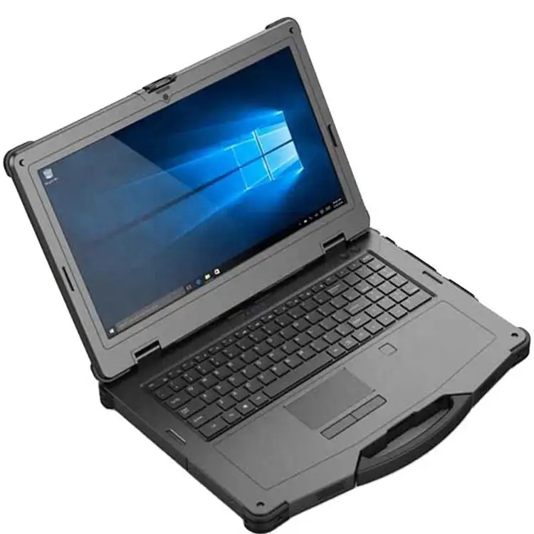 15.6 inch Windows 10 OS Rugged Computer i7 /i5 Fingerprint Pluggable Battery 4G LTE Big Screen Industrial Laptop rugged notebook