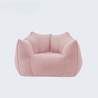Fauteuil individuel minimaliste moderne compressible, canapé paresseux en mousse à particules compressée