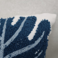 Housses de coussin brodées de Style Boho housses de coussin rectangulaires carrées unies housses décoratives pour hôtel feuilles de noël maison