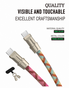 Câble de charge et de données HYTO Phones Lanyard, USB C vers USB C PD60W, 2 en 1, pour tablettes, téléphones et ordinateurs portables - Product Image 6