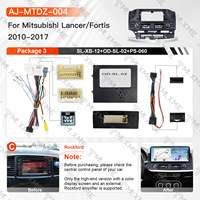 Écran Android 12,3 pouces avec DSP, GPS, AHD, Carplay sans fil, cadre de montage pour autoradio, compatible Mitsubishi Lancer 2010-2017