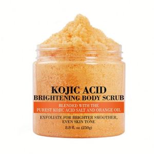 Phong Cách Mới Cơ Thể Chà Vitamin C Kojic Axit Cam Dầu Chống Lão Hóa Exfoliator Chết Muối Biển Thành Phần Tự Nhiên Cho Tất Cả Các Loại Da - Product Image 3