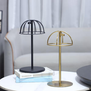 Support de chapeau télescopique réglable en fer, style européen, luxe léger, géométrique, pour l'affichage des chapeaux, accessoire de décoration intérieure - Product Image 1