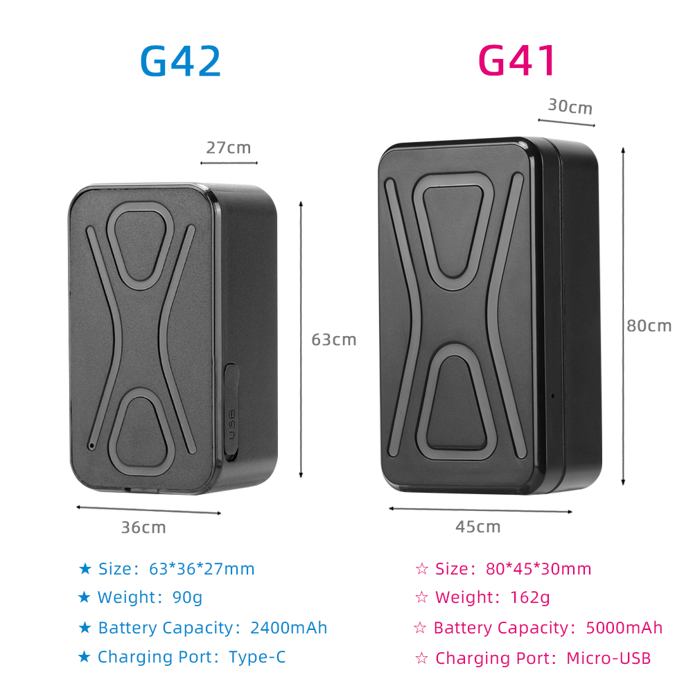 New Arrival 4G LTE Car GPS Tracker G41 G42 Vehicle Locator Waterproof Magnet Standby 90Days Real Time Free Tracking Support Call