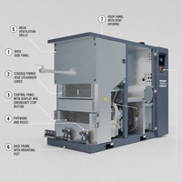 Compresseur d'air industriel Atlas Copco ZT 22 VSD à cabine fermée, compresseur emballé pour la vente en gros