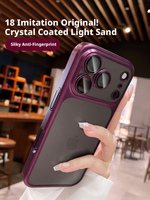 Coque personnalisable antichoc effet givré PC, nouvelle couleur, ultra-fine et rafraîchissante pour iPhone 18 17 Pro Max, la plus vendue