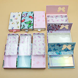 Boîte à cils personnalisée, boîte à cils vide, boîte à cils <span class=keywords><strong>papillon</strong></span>, boîte à cils en bande de 25 mm, emballage écologique pour cils - Product Image 4