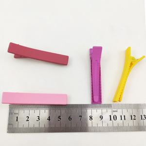 Clip <span class=keywords><strong>bec</strong></span> de canard <span class=keywords><strong>plat</strong></span> givré de 6cm simple et gracieux pour femmes filles prix de gros - Product Image 6
