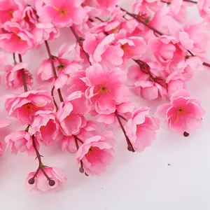 Kunstmatige Kersenbloesem Takken Fake Sakura Bloemen Zijde Perzik Bloemen Regelingen Voor Decoratie