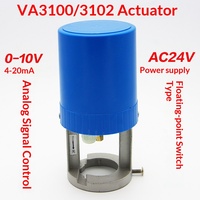 Actionneur de vanne de régulation électrique 2 voies HVAC VA3000 AC24V à signal analogique modulant proportionnel OEM