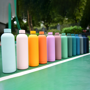 <strong>Personalised</strong> Custom Vacuum Insulated Thermal Embossed Drinking Thermos Double Wall Stainless Steel Gym Kids Rubber <strong>Water</strong> <strong>Bottles</strong> - Product Image 2