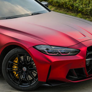 罗曼红色宠物汽车包装膜乙烯基汽车变色全身汽车包装宠物薄膜光泽耐用优质粘合剂包装 - Product Image 2