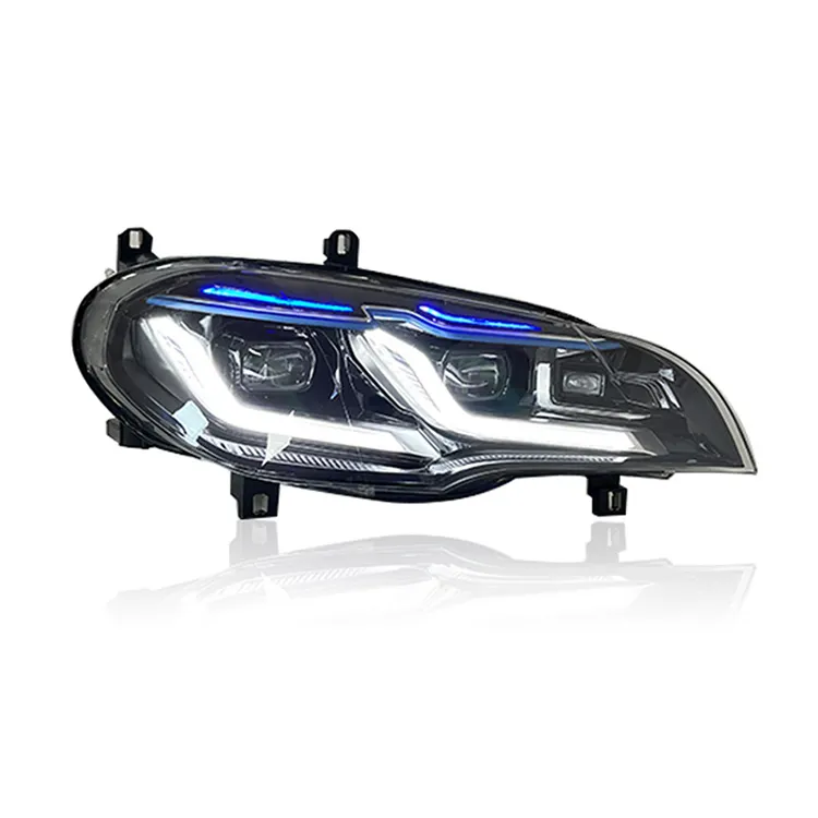 ไฟหน้า LED ไฟ LED รถสําหรับ BMW x5 E70 เลเซอร์ไฟหน้าสําหรับรถยนต์ไฟหน้าเลนส์รถ