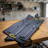 Kit d'outils PDR pour réparation de bosses sans peinture, 8 pièces, acier inoxydable 420, garantie PORSCHE 6 ans avec sac de transport