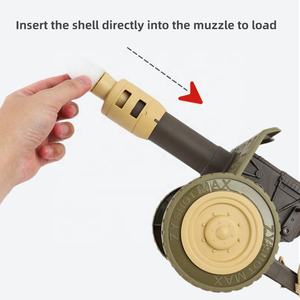 Plástico aire Airsoft juguete Shell expulsión tiro lanzadores espuma suave bala tanque con 3 balas - Product Image 4