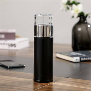 12oz termos in acciaio inox isolato sottovuoto con filtro <span class=keywords><strong>per</strong></span> bottiglia da viaggio in foglia di caffè a prova di perdite di acqua calda e fredda - Product Image 3