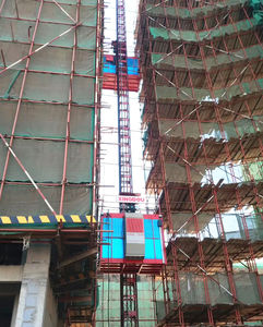 Bahan Konstruksi <span class=keywords><strong>Hoist</strong></span> Lift Lift dengan Rak dan Pinion Pengangkat - Product Image 2