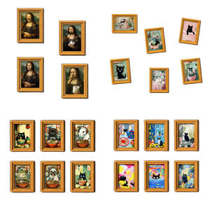 Marcos Magnéticos de Madera Suave para Fotos de Nevera con Formas Personalizadas de Pinturas Famosas Mundiales, Servicio de Procesamiento de Soldadura - Product Image 5
