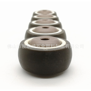 Rueda de TPR para Muebles, 38 mm de Diámetro, con Rodamiento Silencioso, Rígida, Color Café, para Muebles - Product Image 4