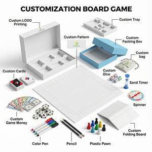 Jeux <span class=keywords><strong>de</strong></span> société portables personnalisés en carton avec impression couleur intégrale, jeux <span class=keywords><strong>de</strong></span> société divertissants pour la famille et les fêtes - Product Image 6