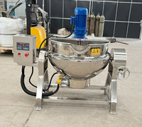 Chaudière industrielle à double enveloppe en acier inoxydable 380V, marque JinChin, à prix d'usine, pour cuisson industrielle