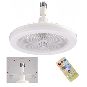 Rotatable 2in1 <b>Ceiling</b> Fan with <b>Remote</b> <b>Control</b> <b>Lighting</b> Lamp Converter Base <b>Lighting</b> Base Bedroom Living Room - Product Image 1
