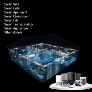 صندوق عرض منزلي ذكي مخصص بالكامل مع تحكم في الإضاءة/الستائر ، يعمل مع Alexa/Google منزل فرنسي مخصص - Product Image 2