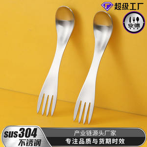 ชุดช้อนและส้อมรูปปลาหมึก สแตนเลส 304 อเนกประสงค์ สำหรับเด็ก สีพื้น รูปทรงแปลกตา - Product Image 3