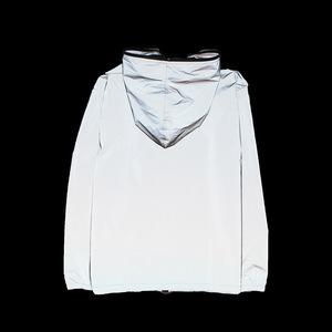 High Visibility Custom logo Full <strong>Reflective</strong> Sport Safety Nylon Men's Waterproof Windbreak Zipper up Cycling <strong>Running</strong> Sport <strong>Jacket</strong> - Product Image 4