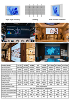 Pantalla LED COB de Alta Luminosidad para Interiores, Fácil de Instalar, Pantalla LED para Interiores P0.93 P1.25 P1.56, Video Wall LED para Publicidad