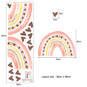 Cartone animato creativo arcobaleno carta da parati fustel PVC Sticker <span class=keywords><strong>per</strong></span> la decorazione <span class=keywords><strong>per</strong></span> la casa <span class=keywords><strong>per</strong></span> bambini camera e scuola materna decorazione della parete - Product Image 4