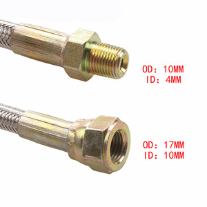 Tuyau d'alimentation en huile Turbo AN4 en acier inoxydable, ajustement universel pour pièces de turbocompresseur GT32 GT40 GT42 - Product Image 5
