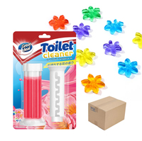AJYF Factory Gel Nettoyant WC en Tampon, Lot de 6 Tampons Nettoyants pour Cuvette de Toilettes, Gel Cliquable Parfum Fleur