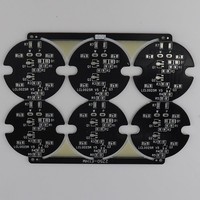 Surface HAL matérielle noire simple face de carte PCB FR4 pour la position avant de position arrière de marqueur latéral de dégagement de lumière de LED d'automobile