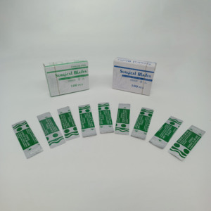 Venta caliente Acero al carbono Acero inoxidable Bisturí estéril Dental Hoja quirúrgica estéril - Product Image 4