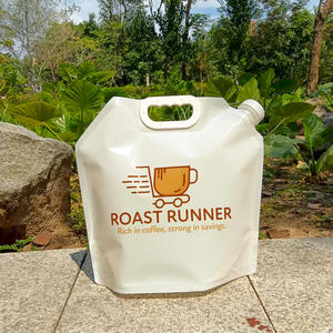 Food Grade 5L PE Plastic Portable Handbag <b>Leak</b>-Proof Stand Up Spout Pouch With Vitop Valve <b>For</b> Water Chemical Liquid - Product Image 5