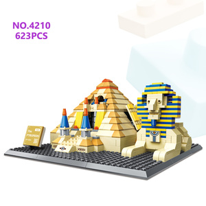 Wange 4210 Grande Piramide di <span class=keywords><strong>Giza</strong></span> Cairo Egitto Scena Architettonica Mondiale Attrazioni Set di Costruzioni Unisex in Plastica Giocattolo - Product Image 1
