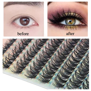 Toptan ShuangYu El Yapımı PBT Malzeme 0.07mm Kalınlığında Parlak Zulümsüz Yeniden Kullanılabilir Takma Kirpikler 8mm-16mm Şerit Kirpikler - Product Image 5