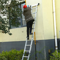 Économisez de l'espace Échelle multifonctionnelle pliante en aluminium à 4 charnières Grandes et petites Échelle d'escalade pliante en aluminium pour escaliers