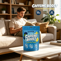 Gummies à la caféine naturelle, L-théanine, vitamine B12, énergie et concentration - Vente en gros d'usine GMP