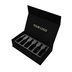 Cajas de Papel Elegantes Personalizadas con Tapa Magnética y Asa para Botellas de Vino, Sets de <span class=keywords><strong>Perfume</strong></span> y Tarjetas <span class=keywords><strong>VIP</strong></span> - Product Image 1