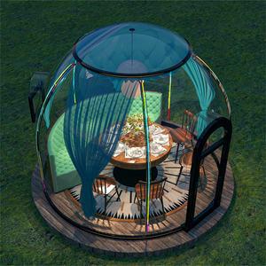 Full House <span class=keywords><strong>Go</strong></span> Outdoor Tente Vente Igloo Dome Camping Sans Tente Équipement Prix Météo Glamping Dome House - Product Image 1