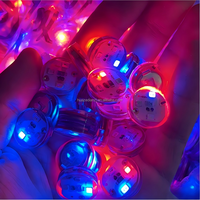 Mini lampe torche ronde ultra-fine de 17 mm de diamètre, rouge, bleue, verte, trois couleurs, étanche, pour sacs d'école, chaussures, jouets