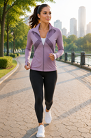 Vêtements de sport d'été légers et respirants pour femmes, avec protection solaire UPF50+ anti-UV, dos en X, en maille, fermeture éclair intégrale, pour activités de plein air, vente en gros