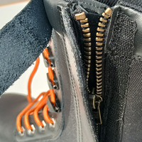Bottes en toile et caoutchouc ignifuges avec embout en acier pour hommes, fabriquées en Chine